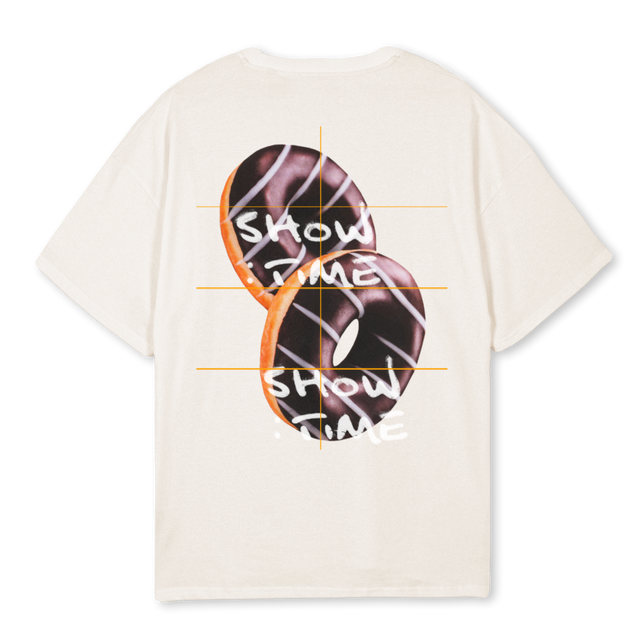 DONUT Vintage White Oversized Tee.