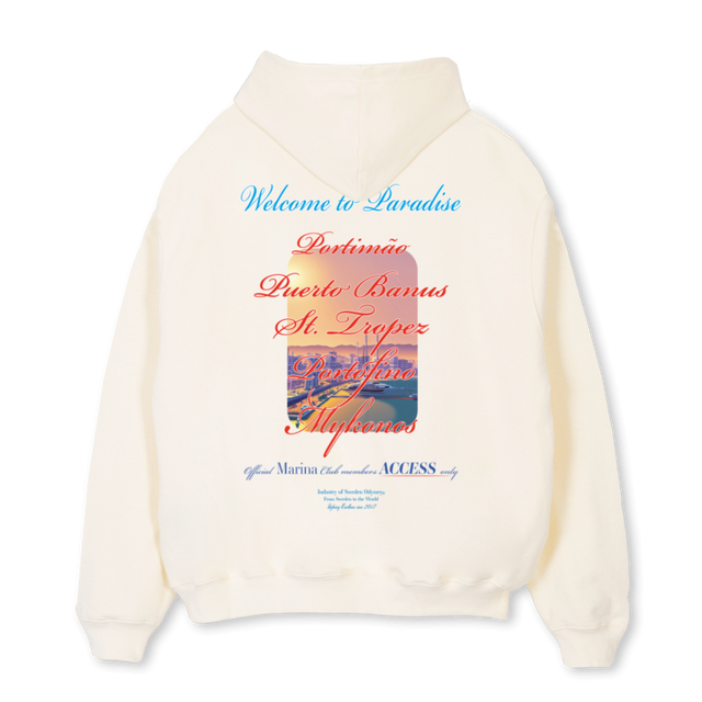 PARADISE_1 Cream Oversized Hoodie.