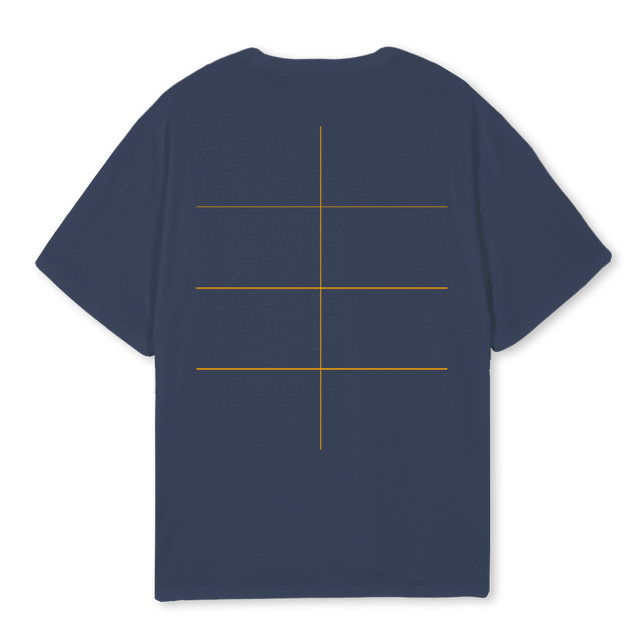 SGIRLCLUBNAVY Navy Blue Oversized Tee.