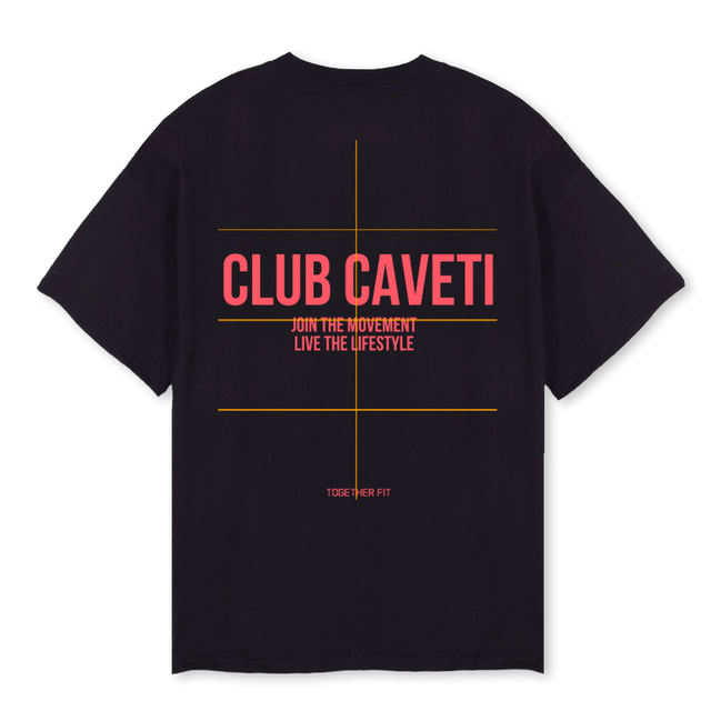CAVETI Black Oversized Tee.