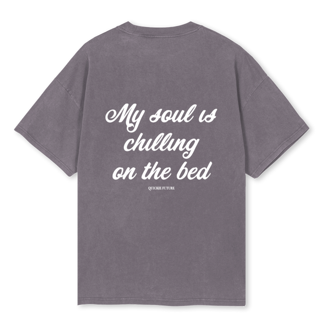 CHILLINGTEE Pigment Grey Oversized Tee.