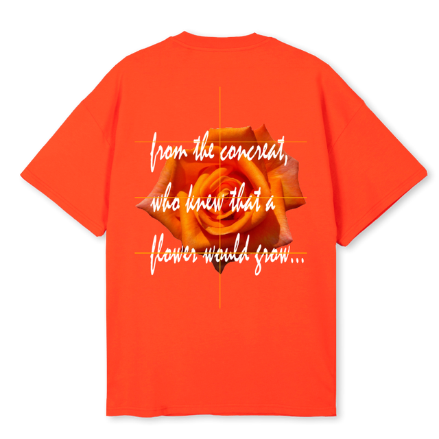 OJ Hot Orange Oversized Tee.