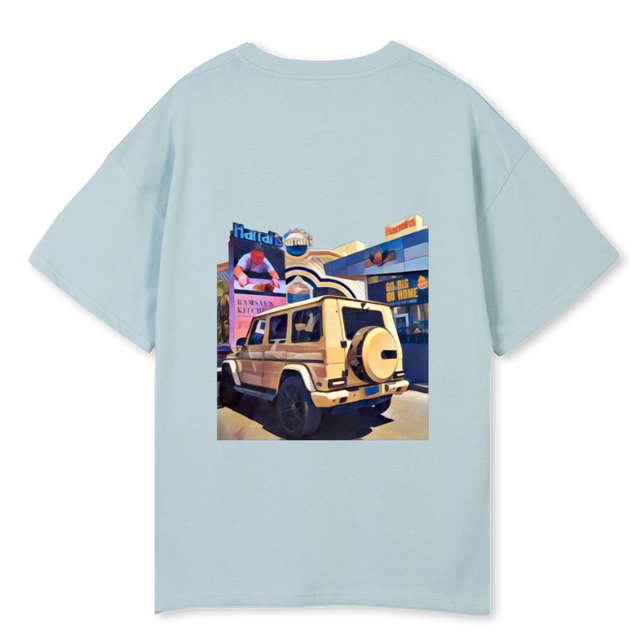 GVEGAS Cold Blue Oversized Tee.