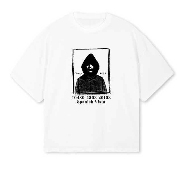 HUGCHASPER White Oversized Boxy Tee.