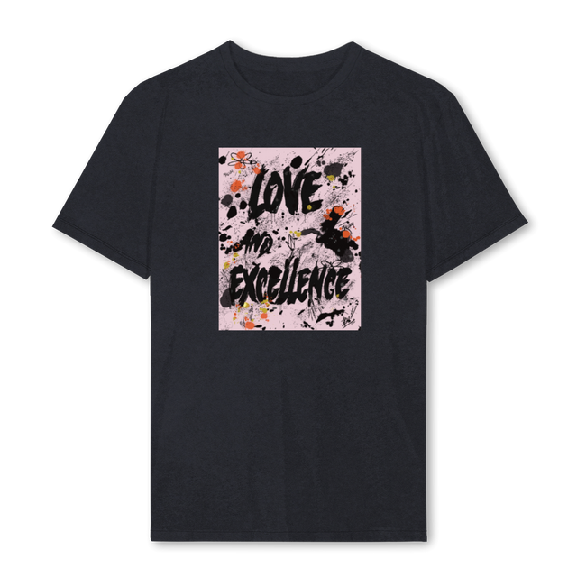 LERGTVBLKPNK Vintage Black Regular Tee.