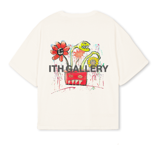 BLUME Vintage White Oversized Boxy Tee.