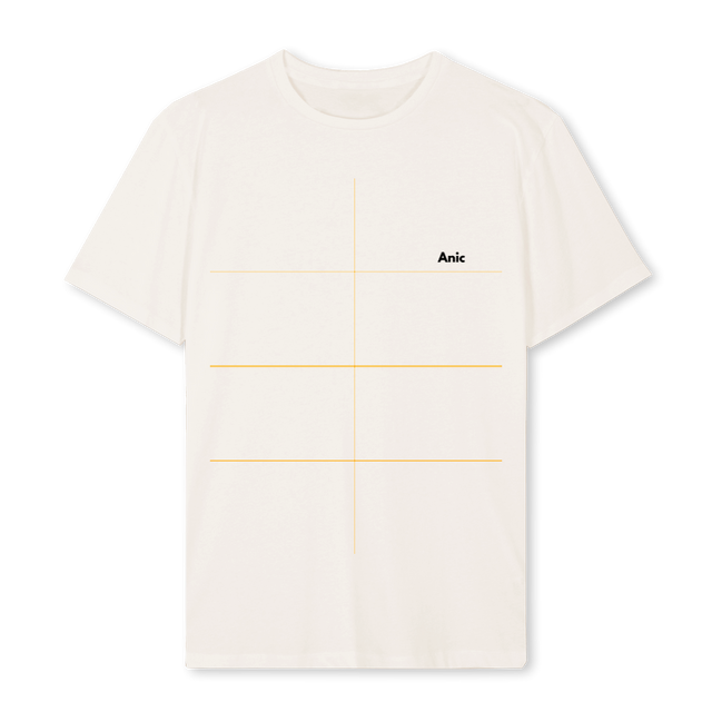 ANICTEE Vintage White Regular Tee.