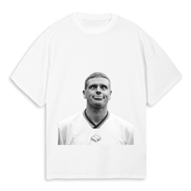 GAZZA White Oversized Tee.
