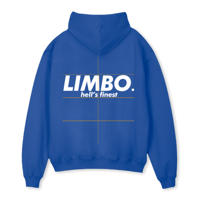 COBALT Cobalt Blue Oversized Hoodie.