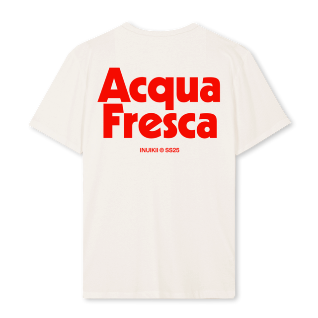 ACQUAFRESCATWO Vintage White Regular Tee.