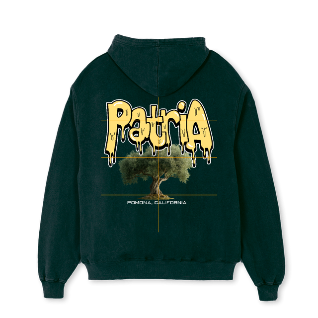 POMONAHOODIEOLIVETRE Wild Green Oversized Hoodie.