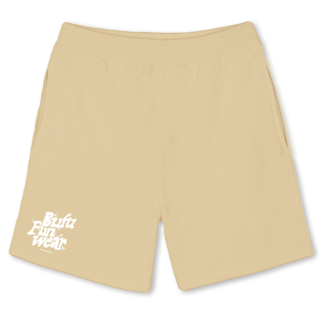 RELAXEDSHORTBEIGE Sand Relaxed Sweatshorts.