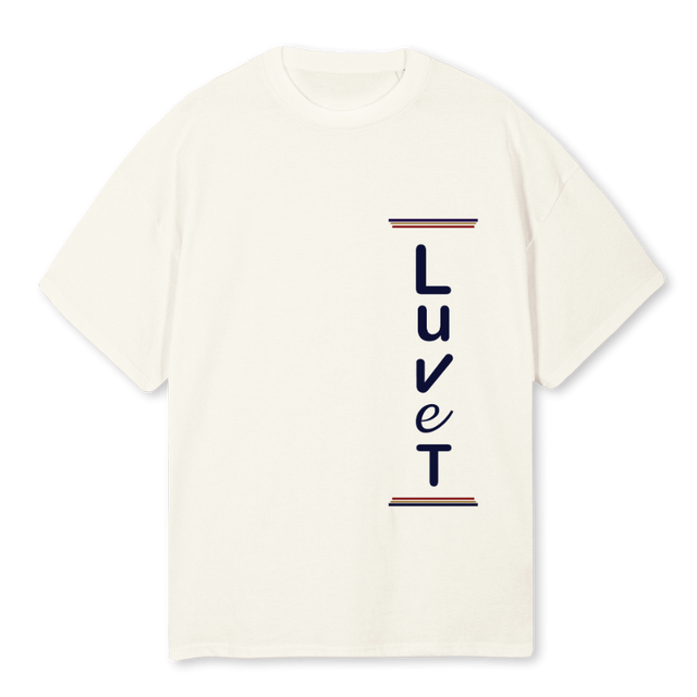 JPVERTLOGO Cream Oversized Tee.