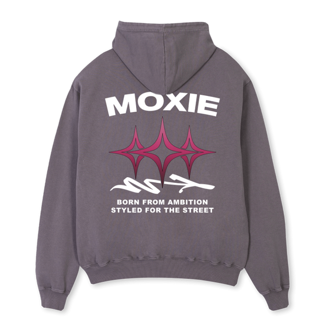 TRISTARPURPLEHOODIE Pigment Grey Oversized Hoodie.