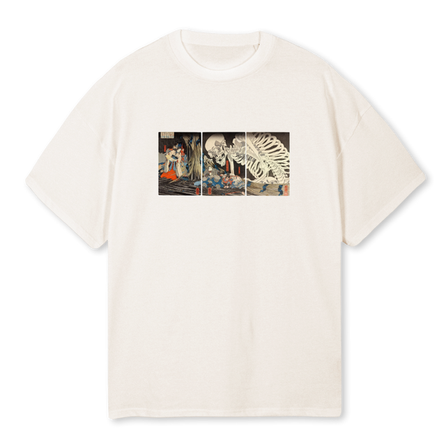 JPNWHITE Vintage White Oversized Tee.