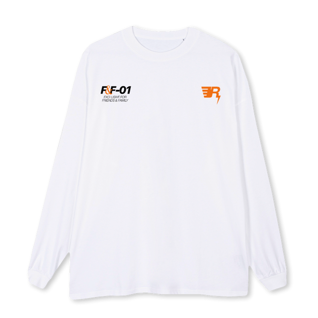 WLTEE White Oversized LS Tee.