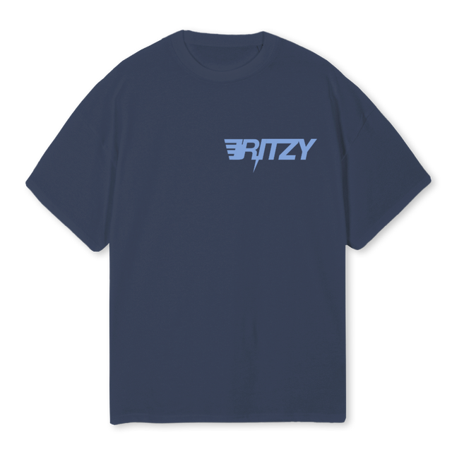 BLTEE_2 Navy Blue Oversized Tee.
