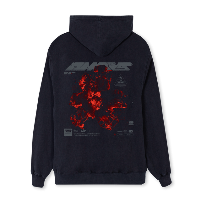 NMBRSRED Vintage Black Regular Hoodie.