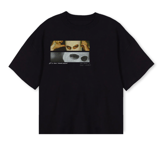 LGNDS Black Oversized Boxy Tee.