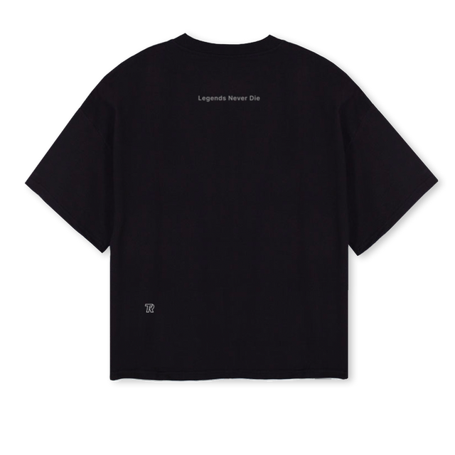 LGNDS Black Oversized Boxy Tee.