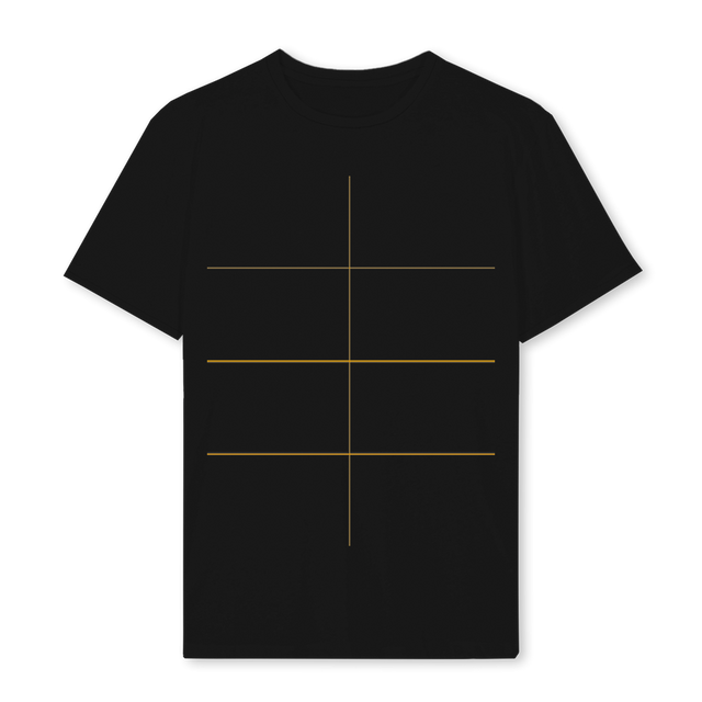 PLEASURE Black Regular Tee.