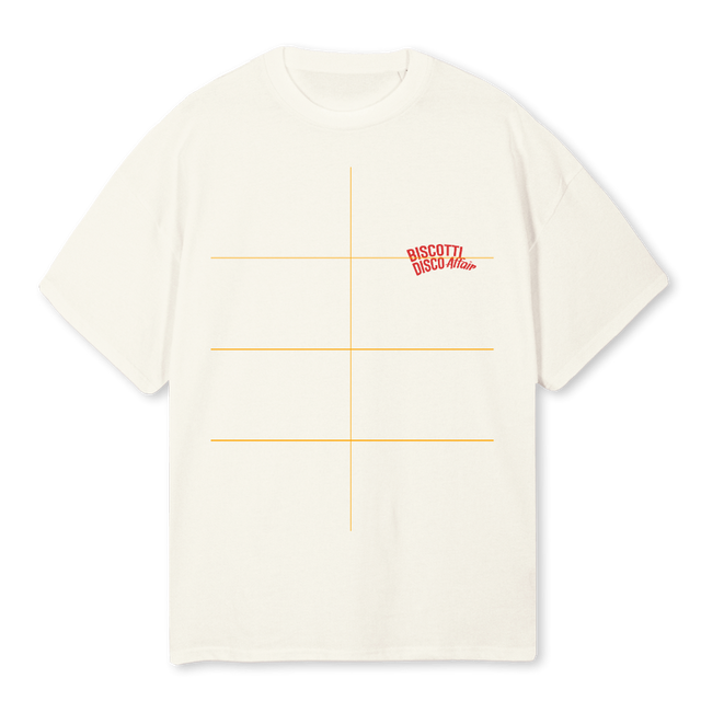 BISCOTTICREAMFRONTBA Cream Oversized Tee.