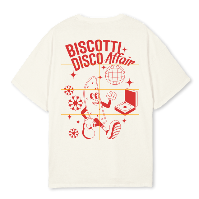BISCOTTICREAMFRONTBA Cream Oversized Tee.