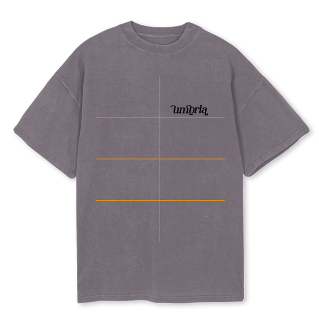 UMTEXT Pigment Grey Oversized Tee.