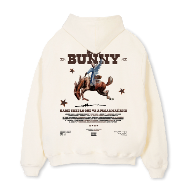 BENITO Cream Oversized Hoodie.