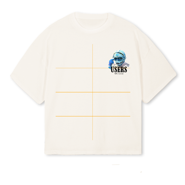 SAFARIGOOD Vintage White Oversized Boxy Tee.