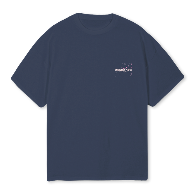 BLOSSOM_1  Navy Blue Oversized Tee.