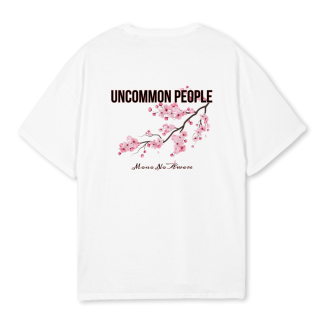BLOSSOM_2  White Oversized Tee.