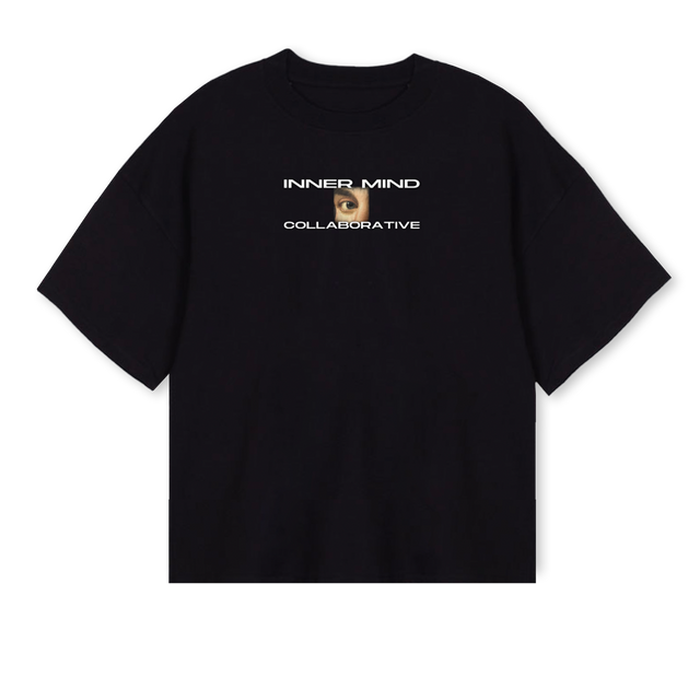 SPRKOFLFEREDUX Black Oversized Boxy Tee.