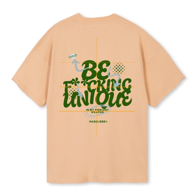 BUNIQBL Sand Oversized Tee.