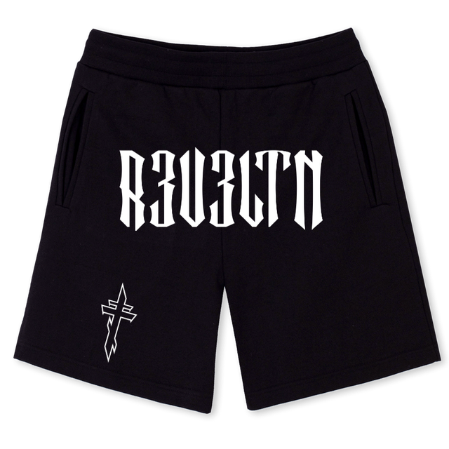 SHORTZ Black Sweatshorts.