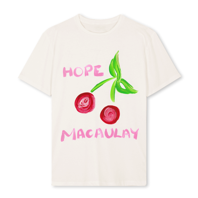 CHERRY Vintage White Regular Tee.