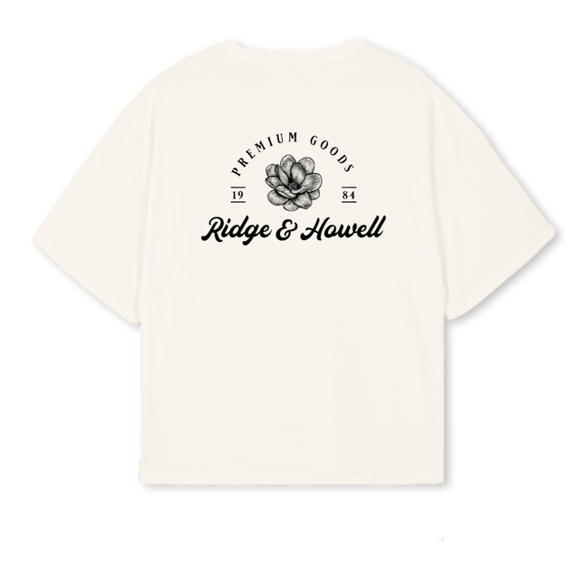 RHVINTAGE Vintage White Oversized Boxy Tee.