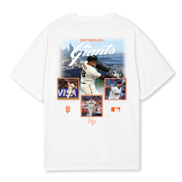 SFGIANTSWHITE White Oversized Tee.
