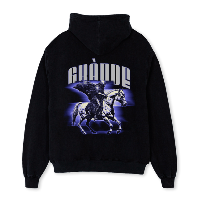 GRANDE  Black Oversized Hoodie.