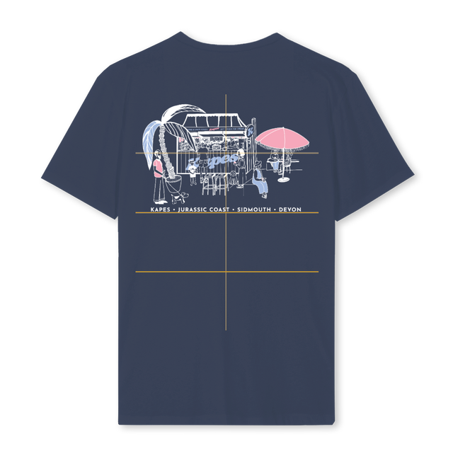 KAPES Navy Blue Regular Tee.