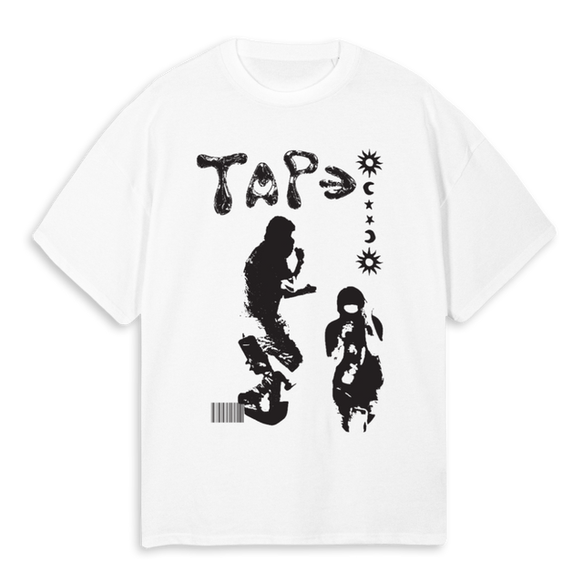 TAPEYEAT White Oversized Tee.