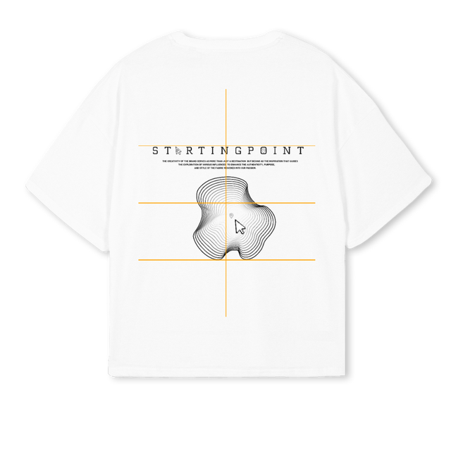 JJK White Oversized Boxy Tee.
