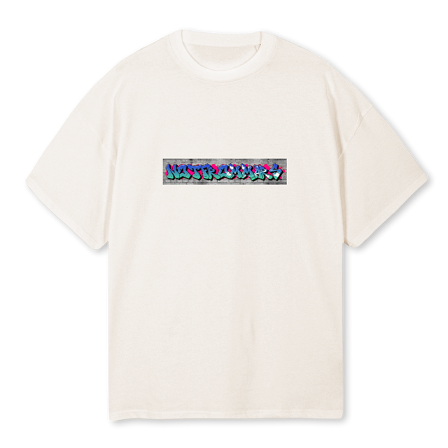 GRAFFITIVWT Vintage White Oversized Tee.