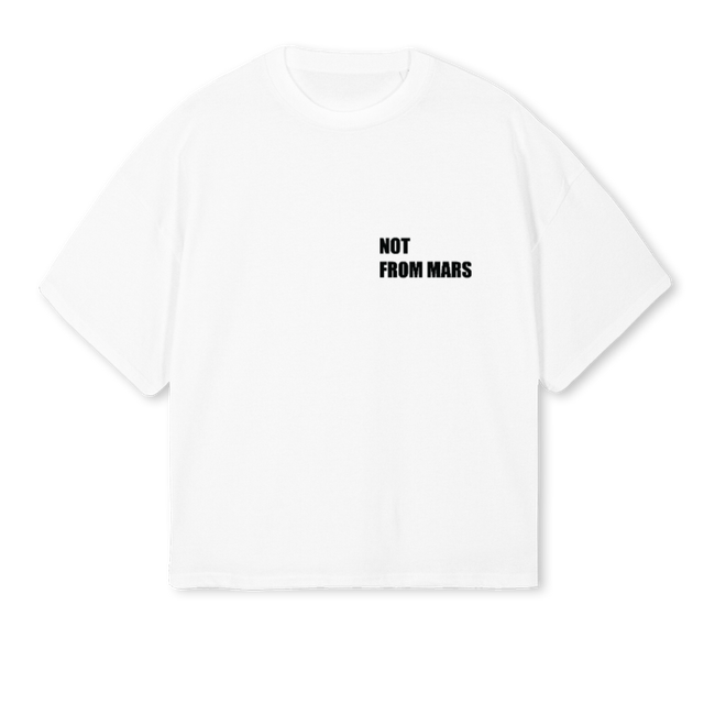 BOXYHOLLYWOODWHITET White Oversized Boxy Tee.