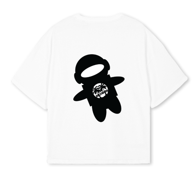 BOXYHOLLYWOODWHITET White Oversized Boxy Tee.