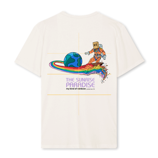 SUNRISEDEELIIWHITE Vintage White Regular Tee.