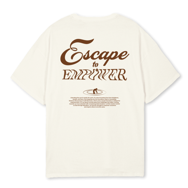 EMPOWER Cream Oversized Tee.