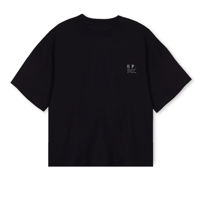BLCKK Black Oversized Boxy Tee.
