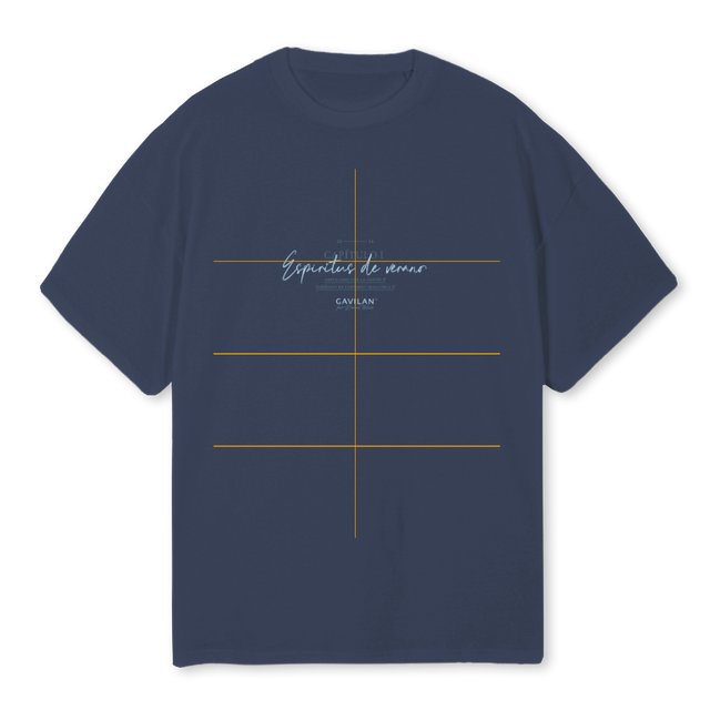 EINHORN Navy Blue Oversized Tee.