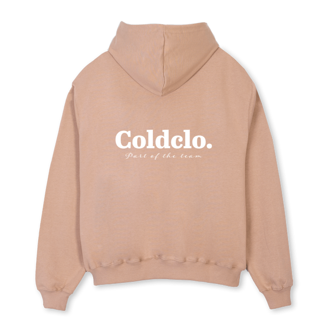 REALLATTE Croissant Oversized Zipped Hoodie.